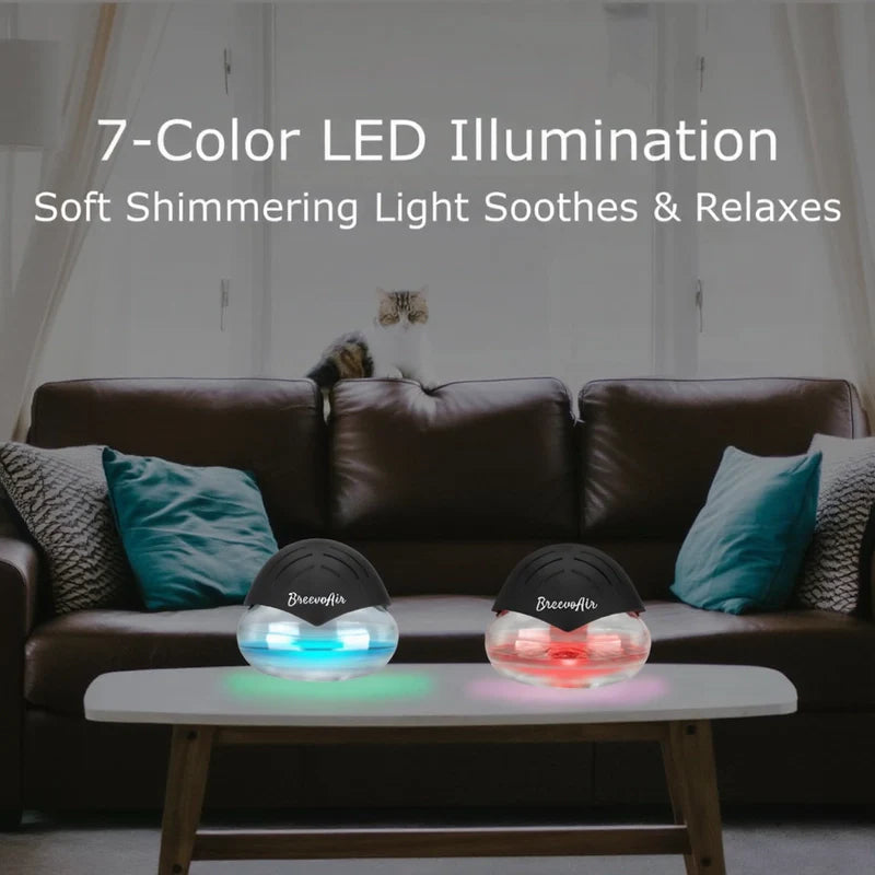 Breevo Air Purifier- Air Washer For Home and Office - Essential Oil Aroma Diffuser With LED Night light