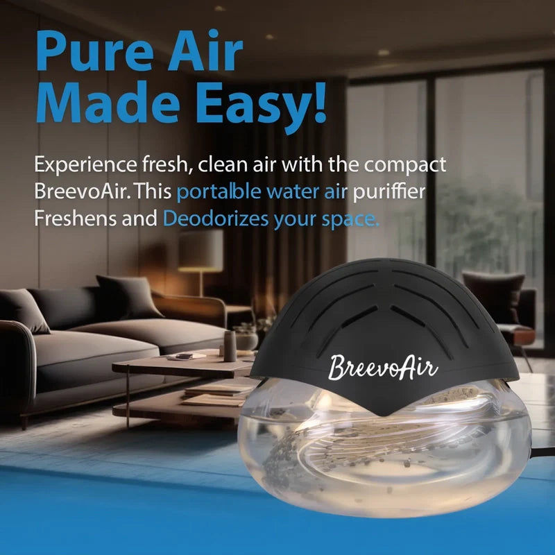 Breevo Air Purifier- Air Washer For Home and Office - Essential Oil Aroma Diffuser With LED Night light