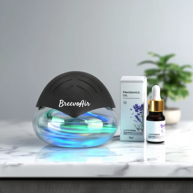 Breevo Air Purifier- Air Washer For Home and Office - Essential Oil Aroma Diffuser With LED Night light